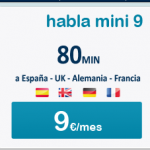 habla mini 9, la tarifa para hablar minutos con Francia, Reino Unido, Alemania y España de Happy Móvil
